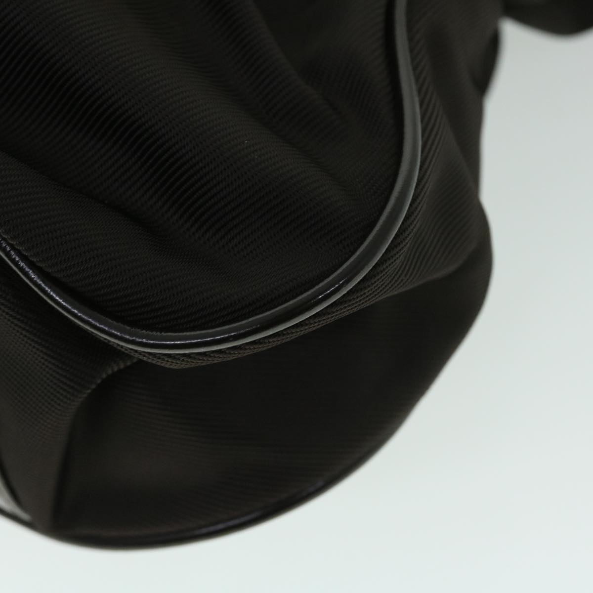 GUCCI Bamboo Shoulder Bag Nylon Black 001 2852 1577 5 52877