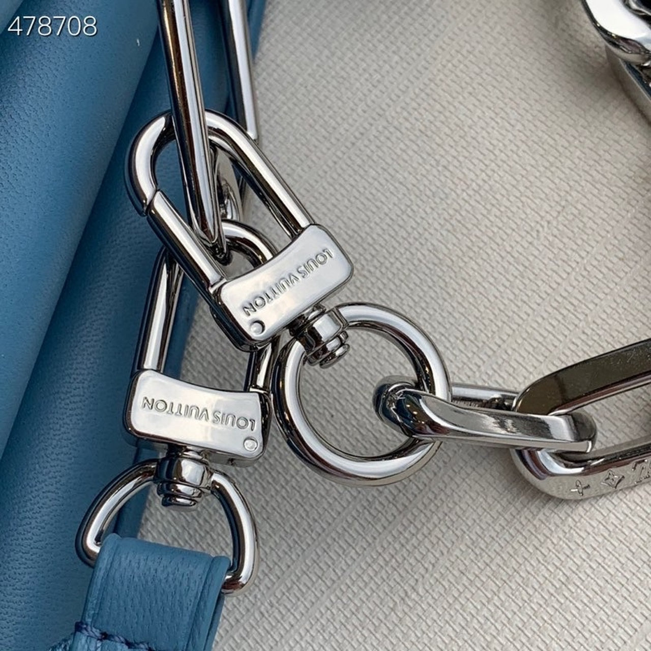 LV Coussin PM Monogram Embossed Puffy Light Blue For Women, WomenÃ¢â‚¬â„¢s Handbags, Shoulder And Crossbody Bags 10.2in/26cm LV