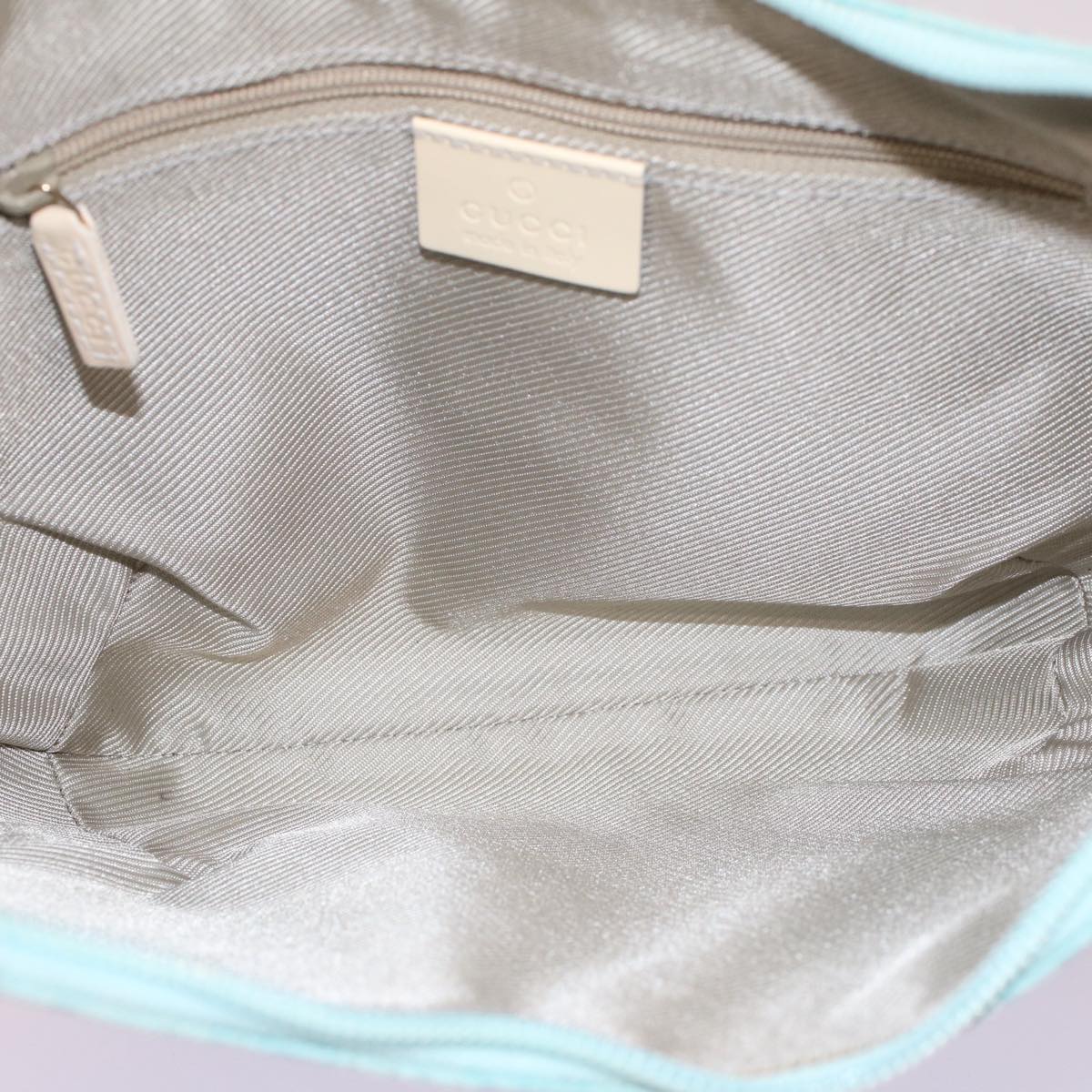 GUCCI GG Canvas Shoulder Bag Light Blue 001 4158 53005