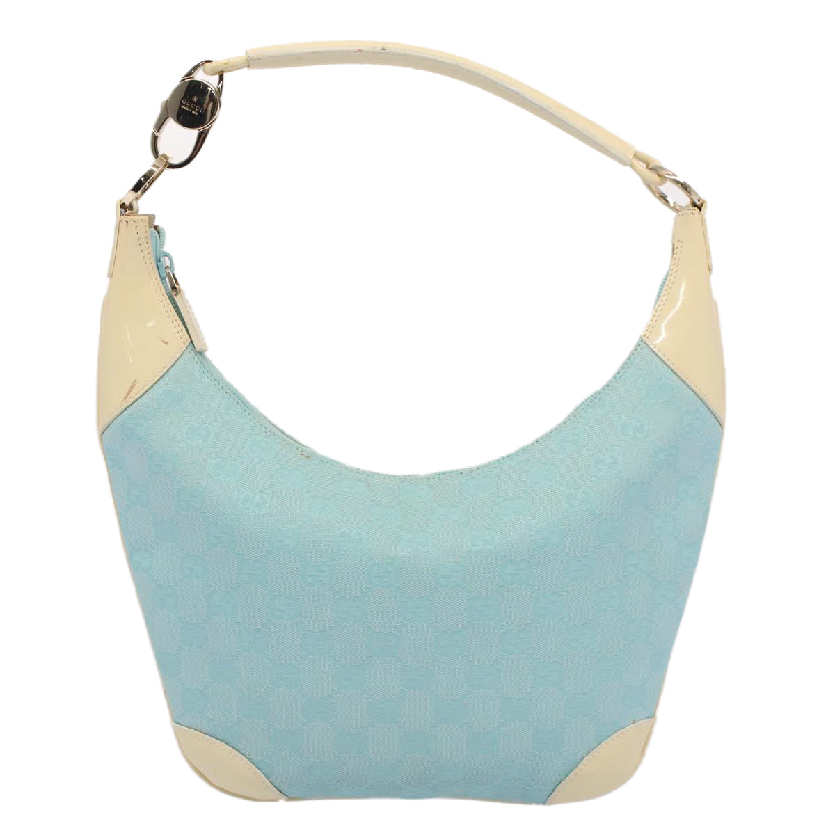 GUCCI GG Canvas Shoulder Bag Light Blue 001 4158 53005