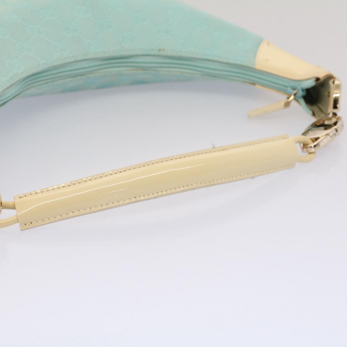 GUCCI GG Canvas Shoulder Bag Light Blue 001 4158 53005