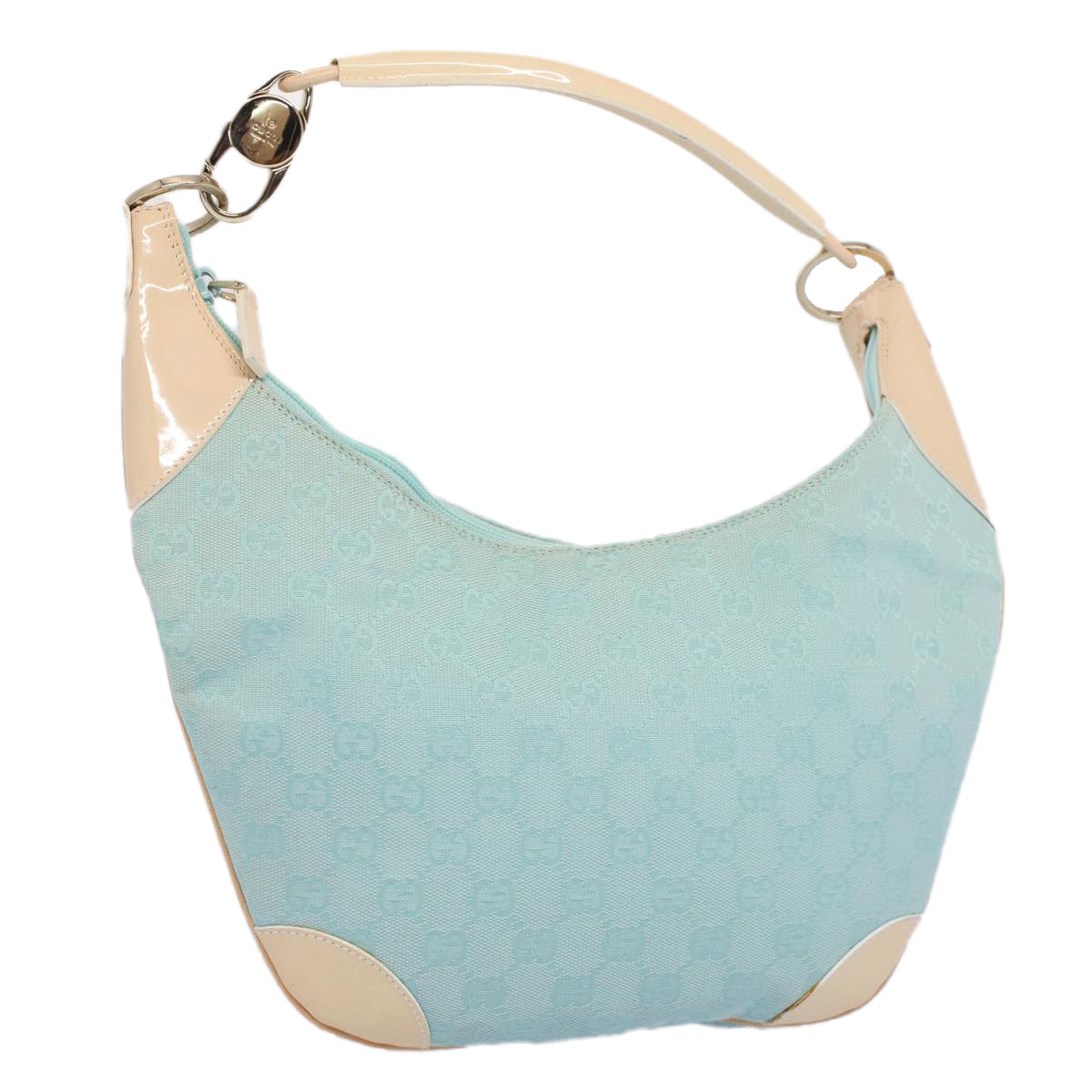 GUCCI GG Canvas Shoulder Bag Light Blue 001 4158 53006