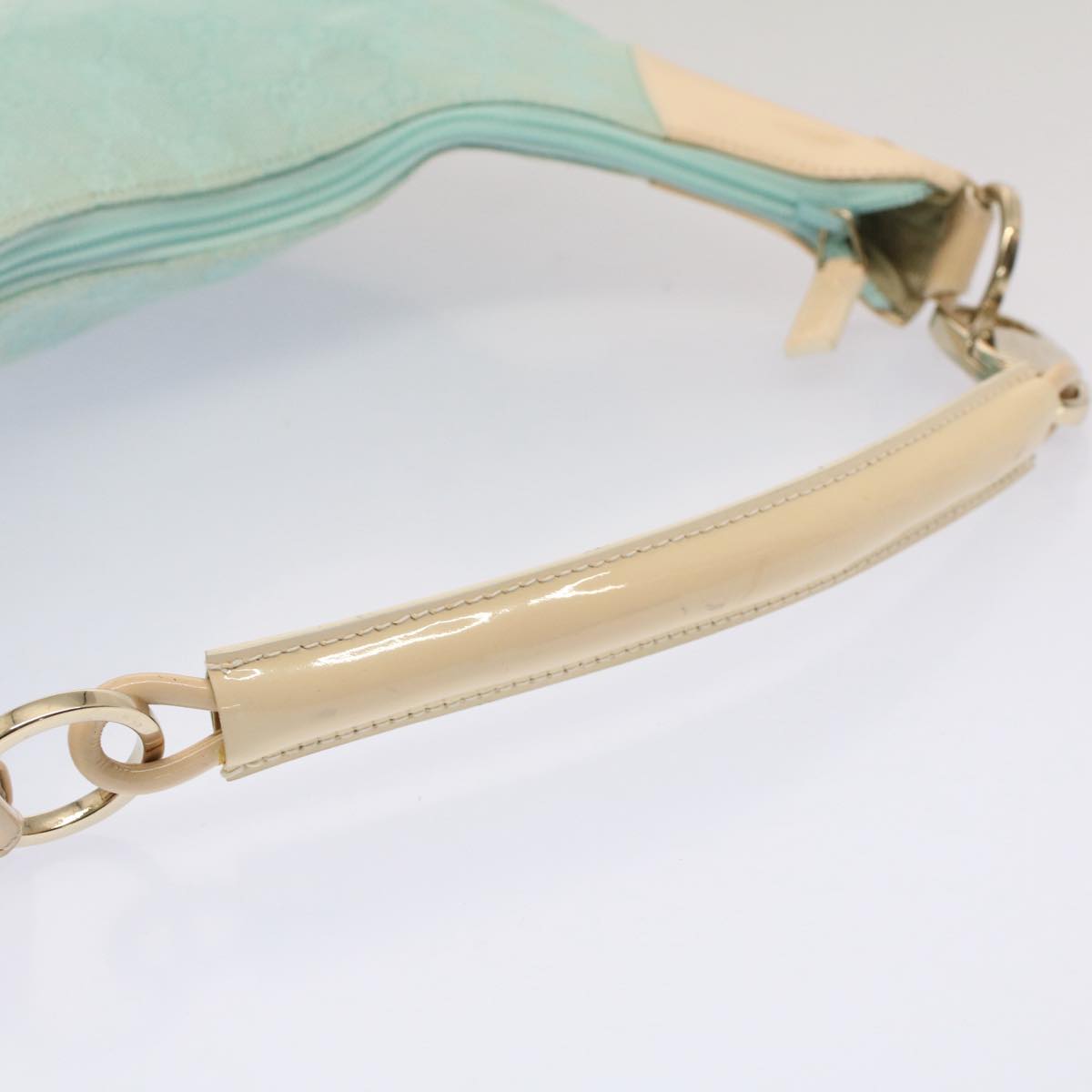 GUCCI GG Canvas Shoulder Bag Light Blue 001 4158 53006
