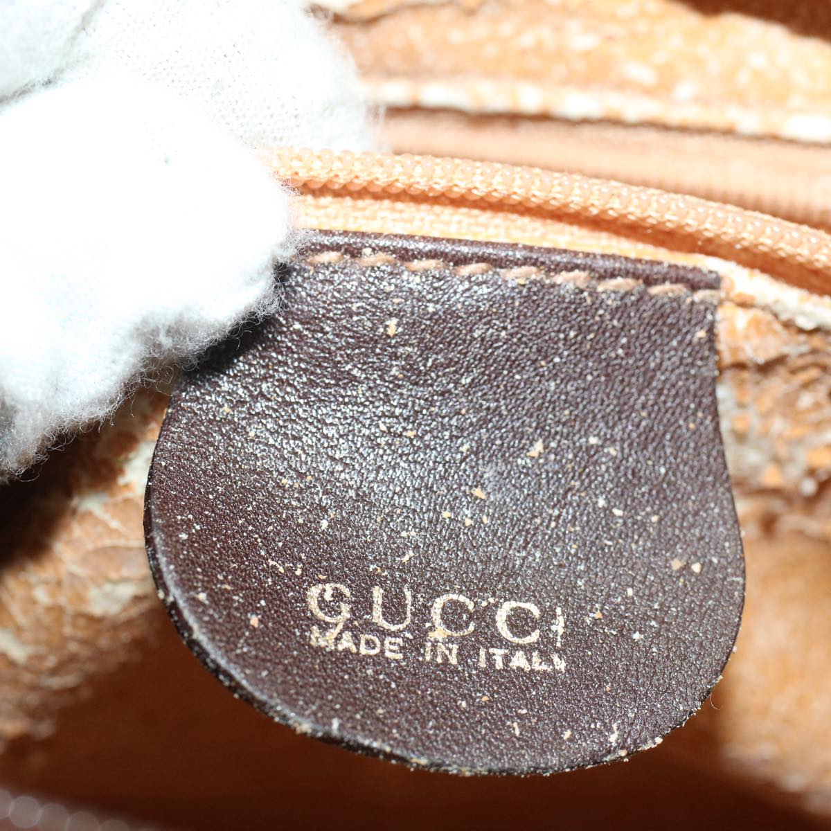 GUCCI Bamboo Hand Bag Leather 2way Brown 007 122 0232 53076