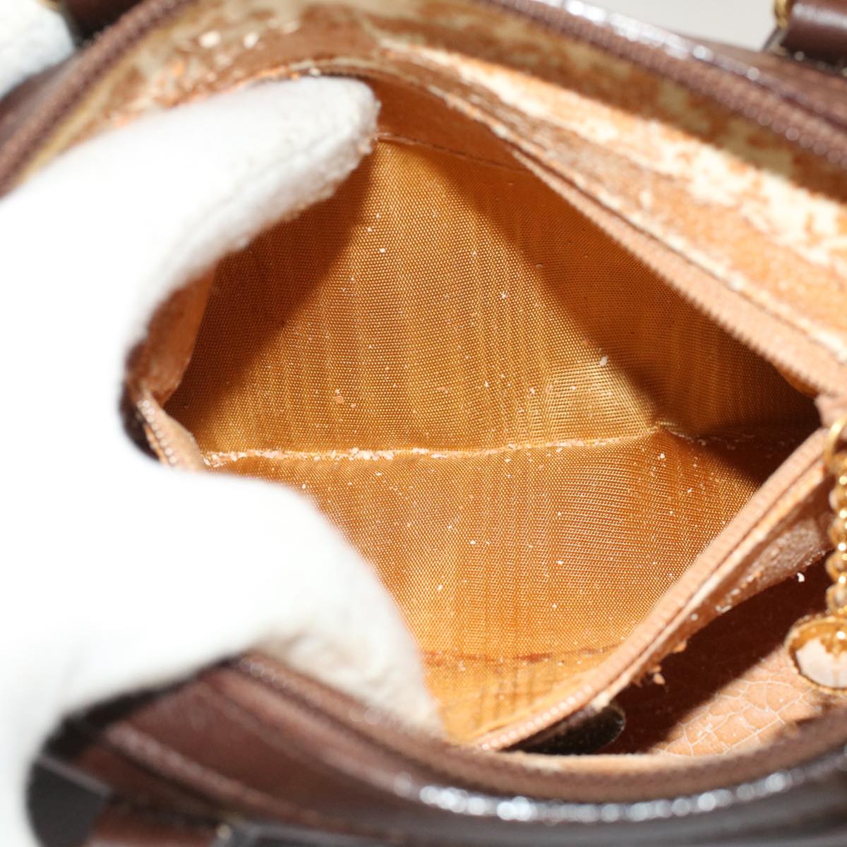 GUCCI Bamboo Hand Bag Leather 2way Brown 007 122 0232 53076
