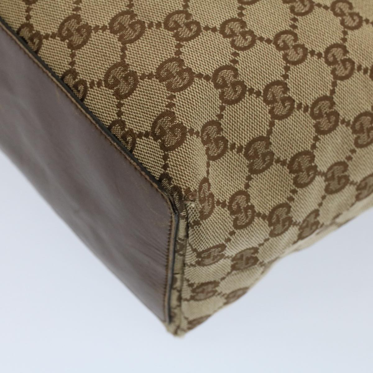 GUCCI GG Canvas Tote Bag Beige 31243 53080
