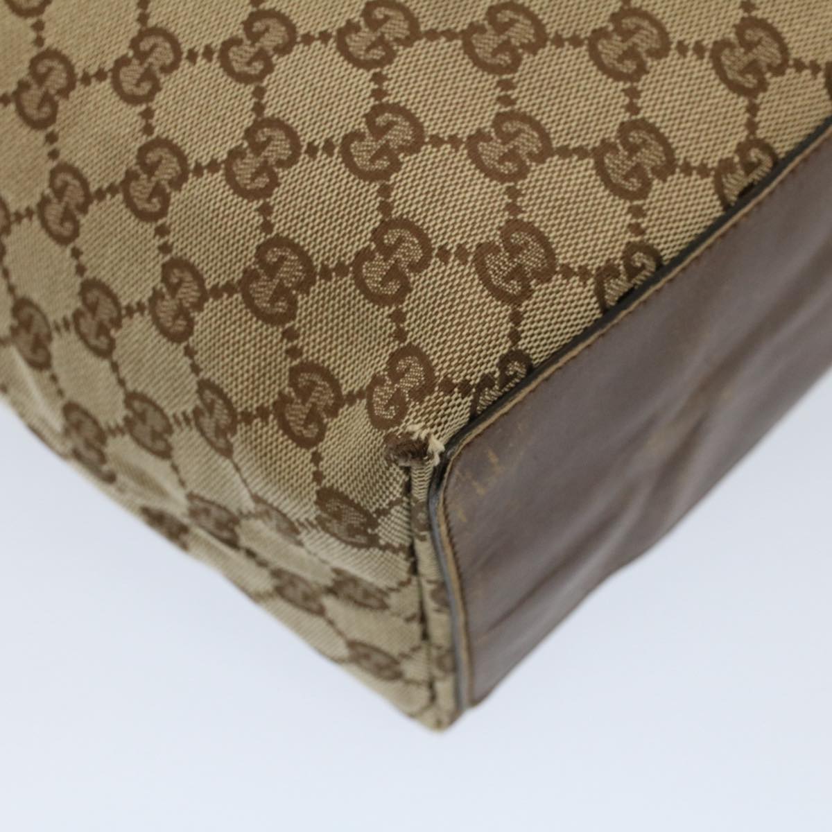 GUCCI GG Canvas Tote Bag Beige 31243 53080