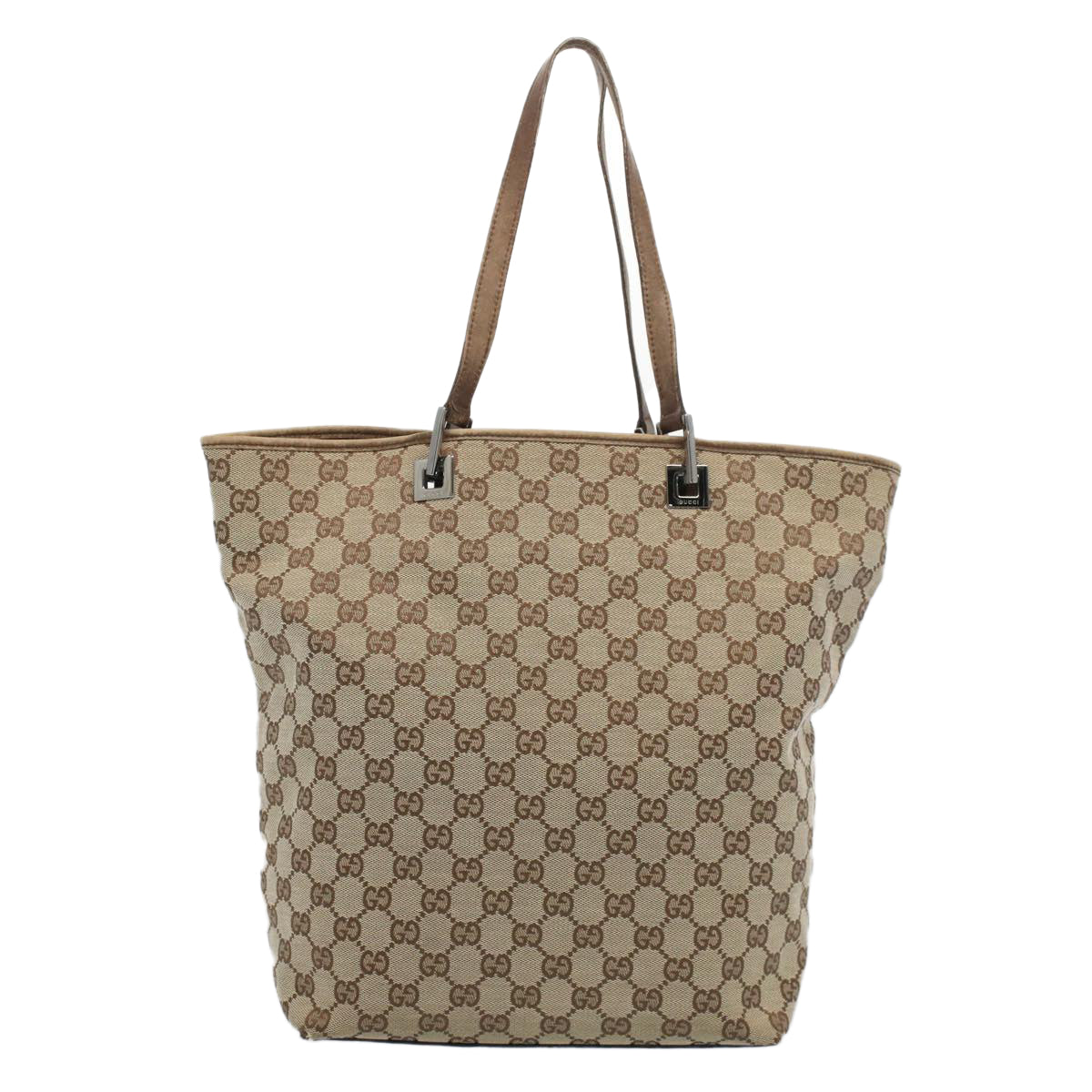 GUCCI GG Canvas Tote Bag Beige 31243 53080