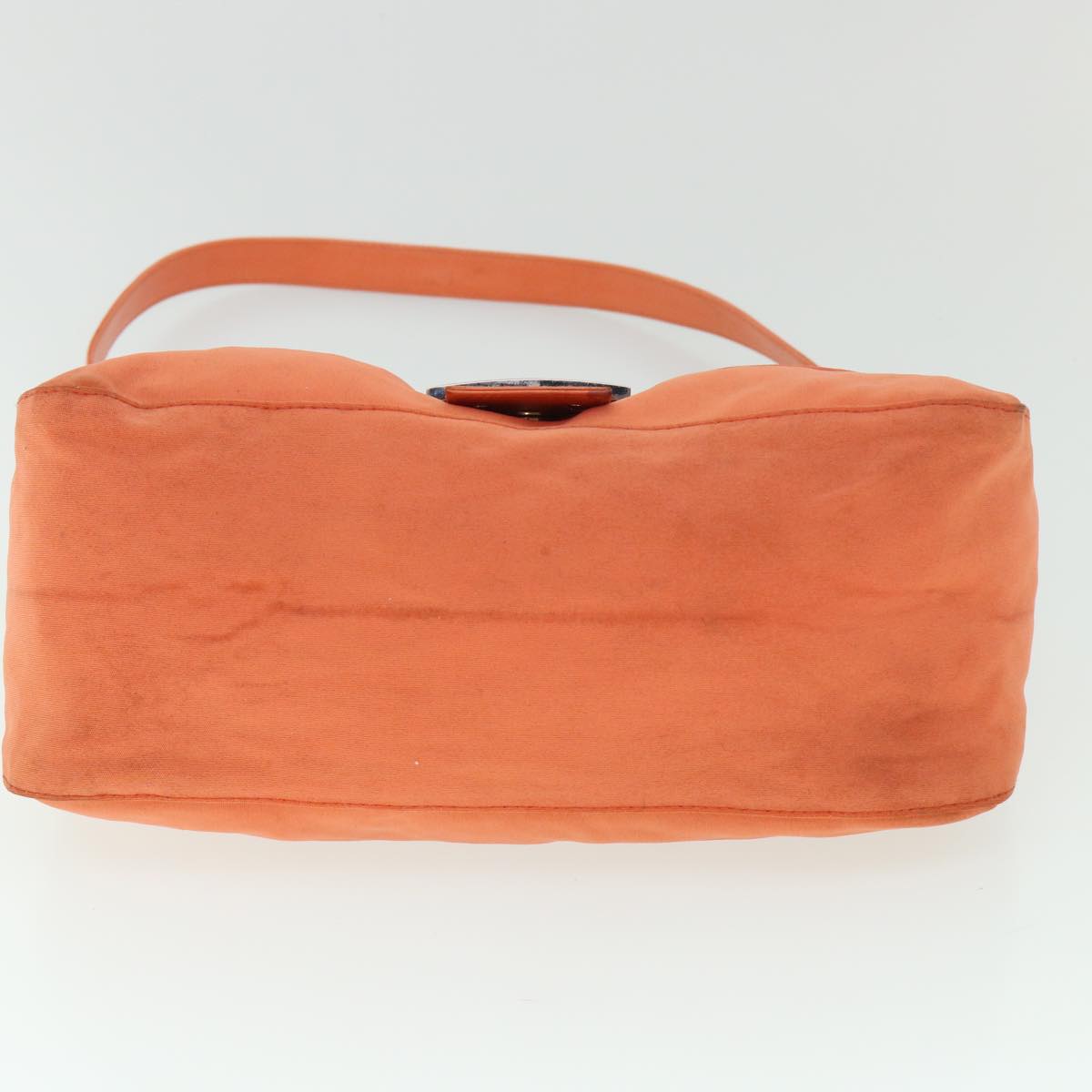 FENDI Mamma Baguette Shoulder Bag Nylon Orange 53082