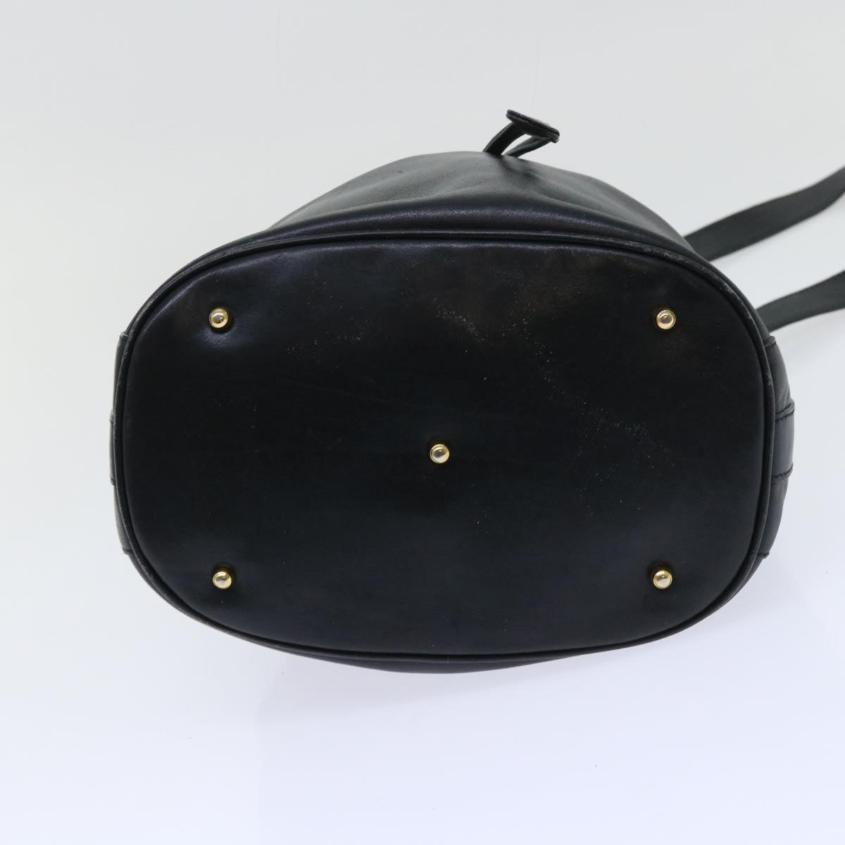 GUCCI Bamboo Shoulder Bag Leather 2way Black 53133