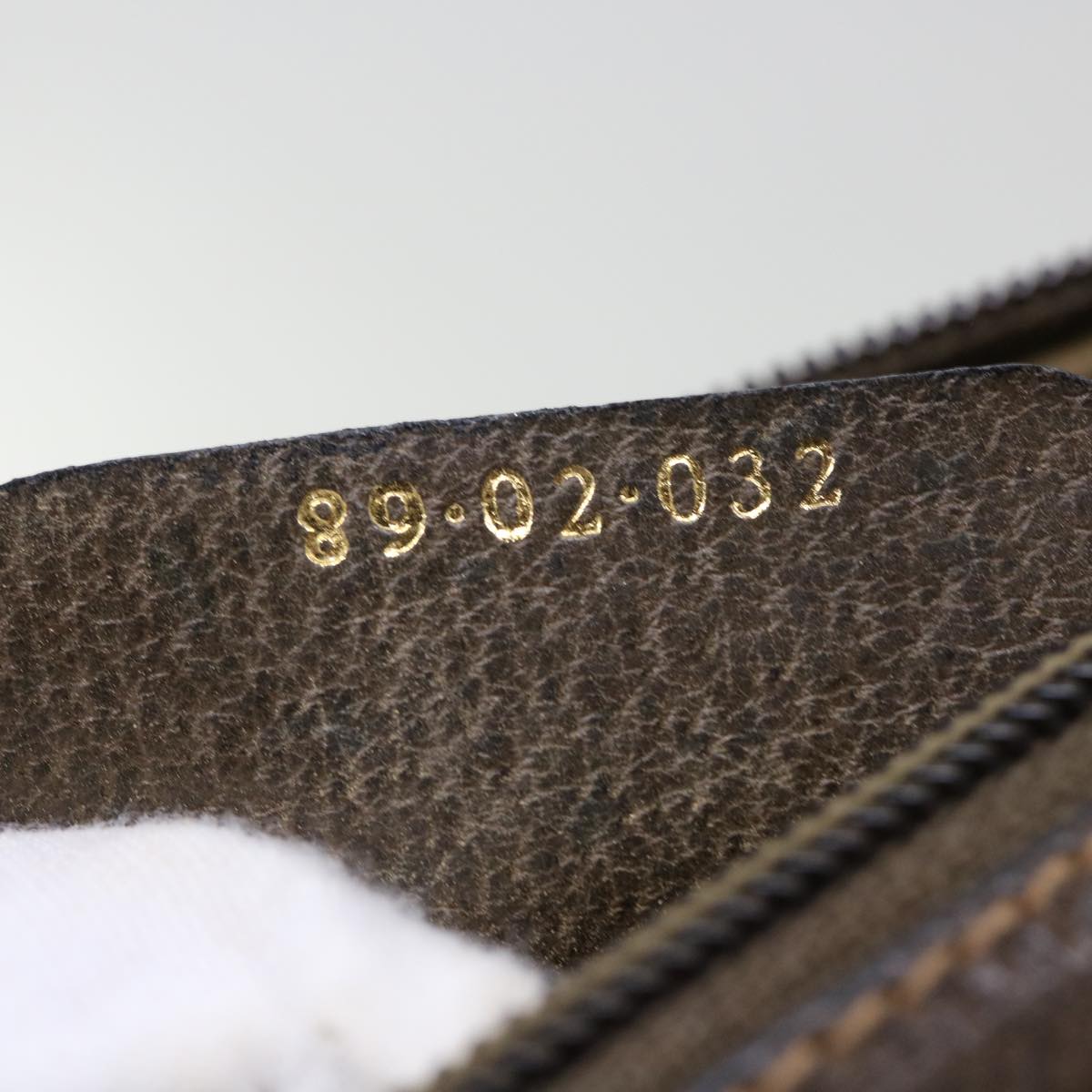 GUCCI GG Canvas Web Sherry Line Shoulder Bag PVC Leather Beige Green 53255