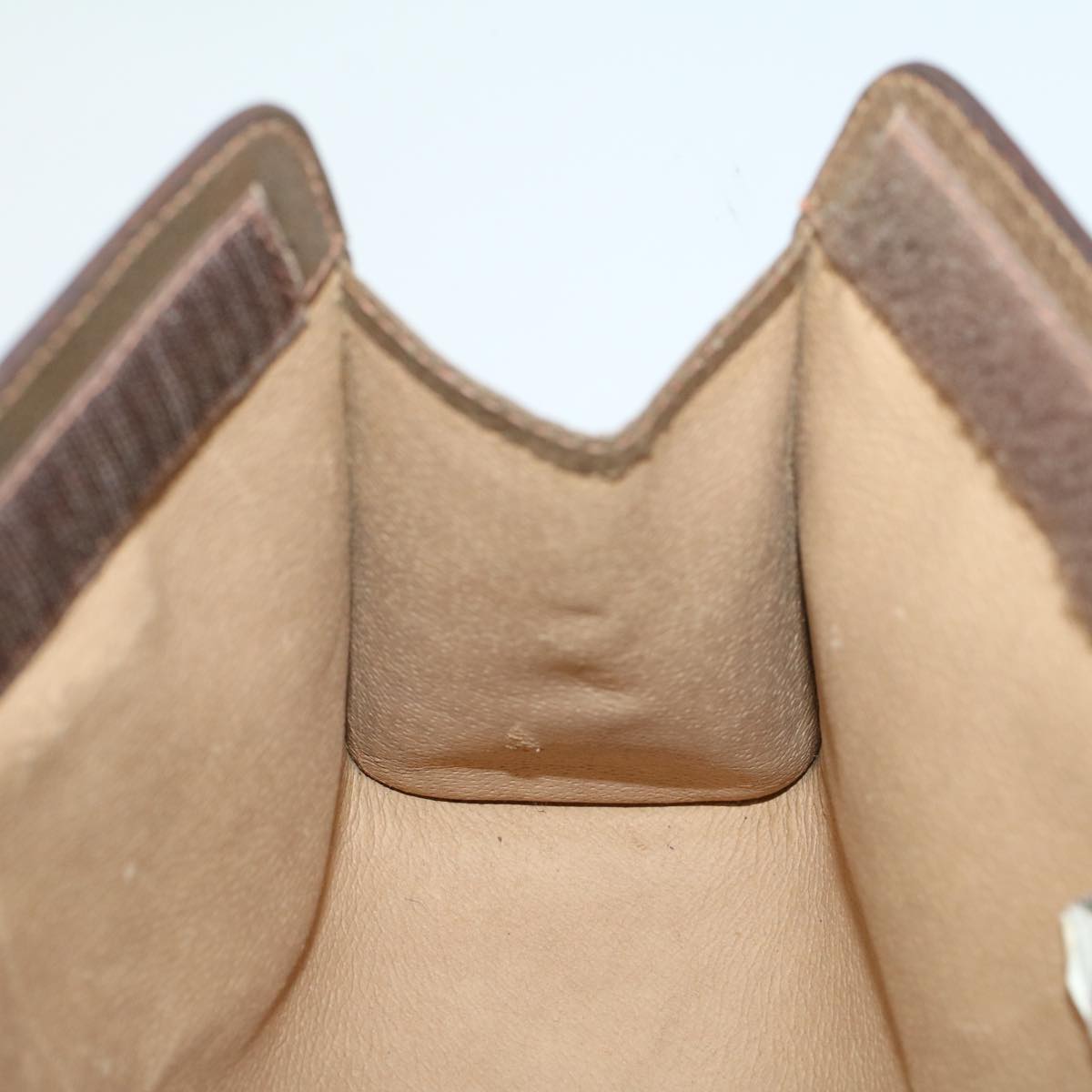 GUCCI GG Canvas Web Sherry Line Clutch Bag PVC Leather Beige Green 53256