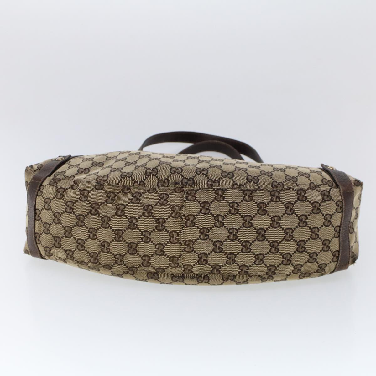 GUCCI GG Canvas Tote Bag Beige Brown 53263