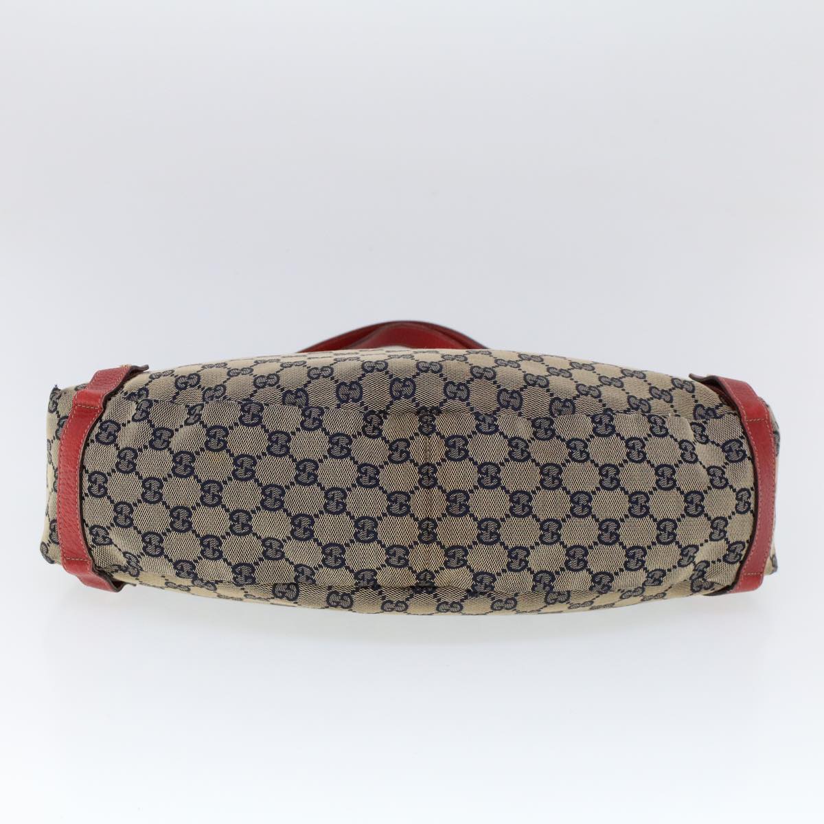 GUCCI GG Canvas Shoulder Bag Beige Navy Red 53264
