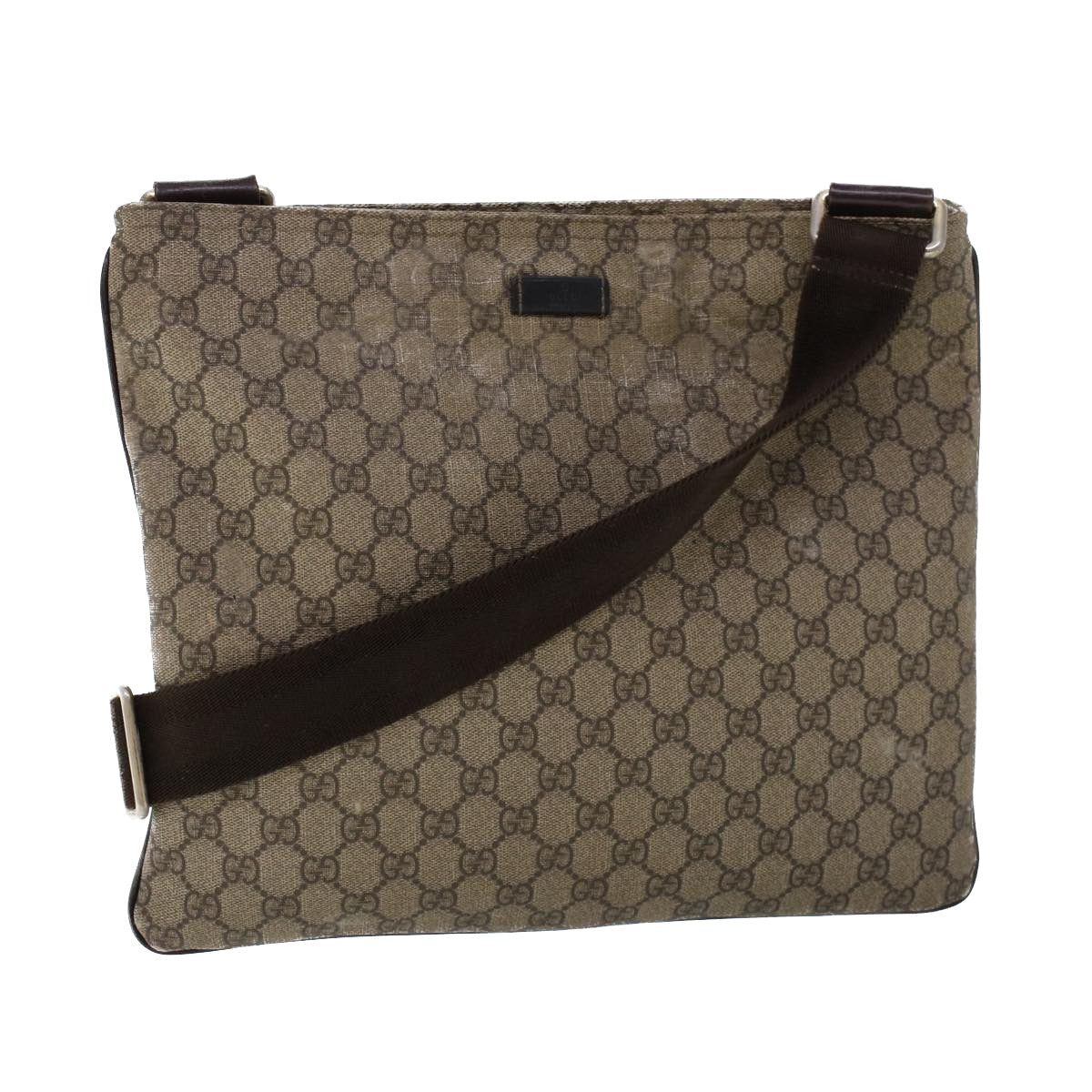 GUCCI GG Canvas Shoulder Bag Coated Canvas Beige 53267