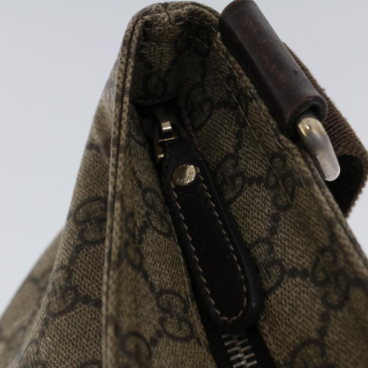 GUCCI GG Canvas Shoulder Bag Coated Canvas Beige 53267