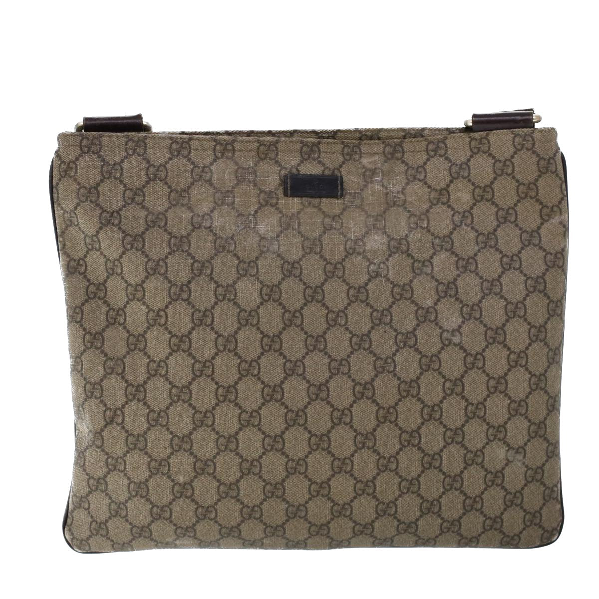GUCCI GG Canvas Shoulder Bag Coated Canvas Beige 53267