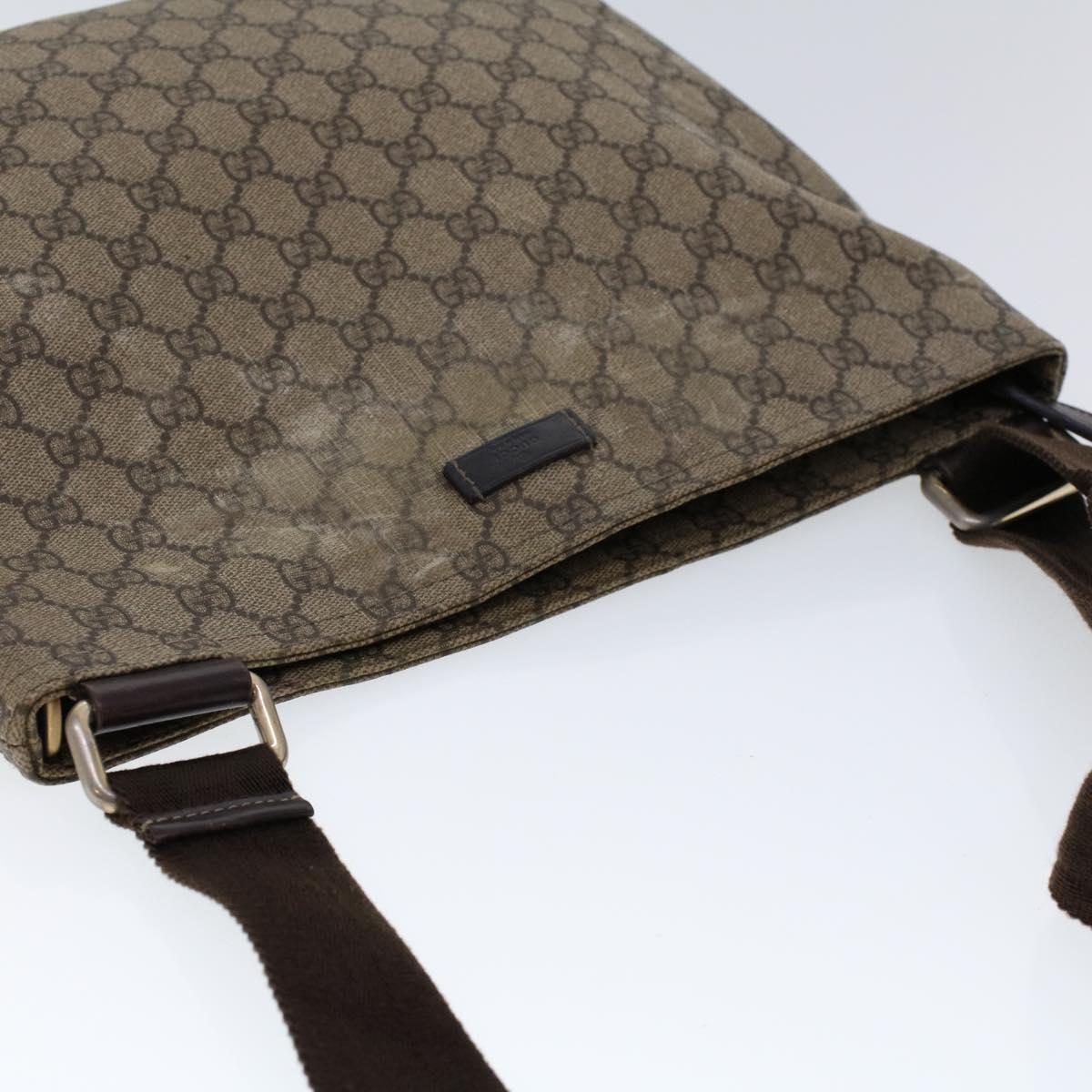 GUCCI GG Canvas Shoulder Bag Coated Canvas Beige 53267