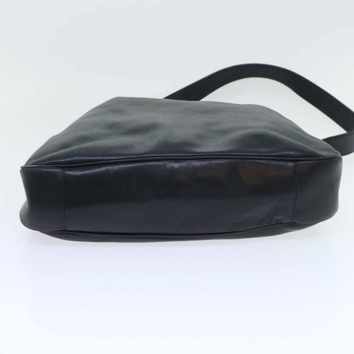 GUCCI Bamboo Shoulder Bag Leather 2way Black 53269