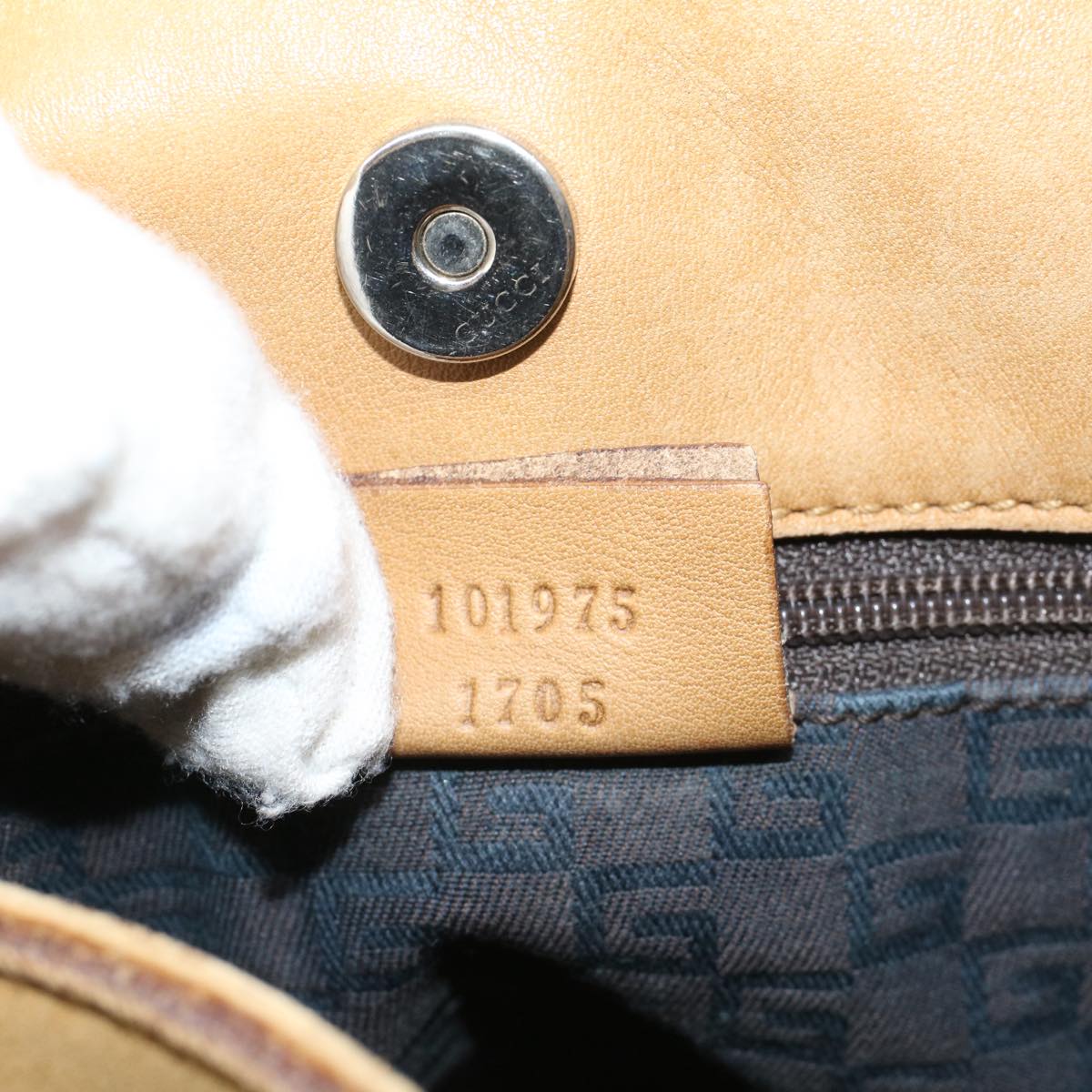 GUCCI Shoulder Bag Leather Brown 101975 53275