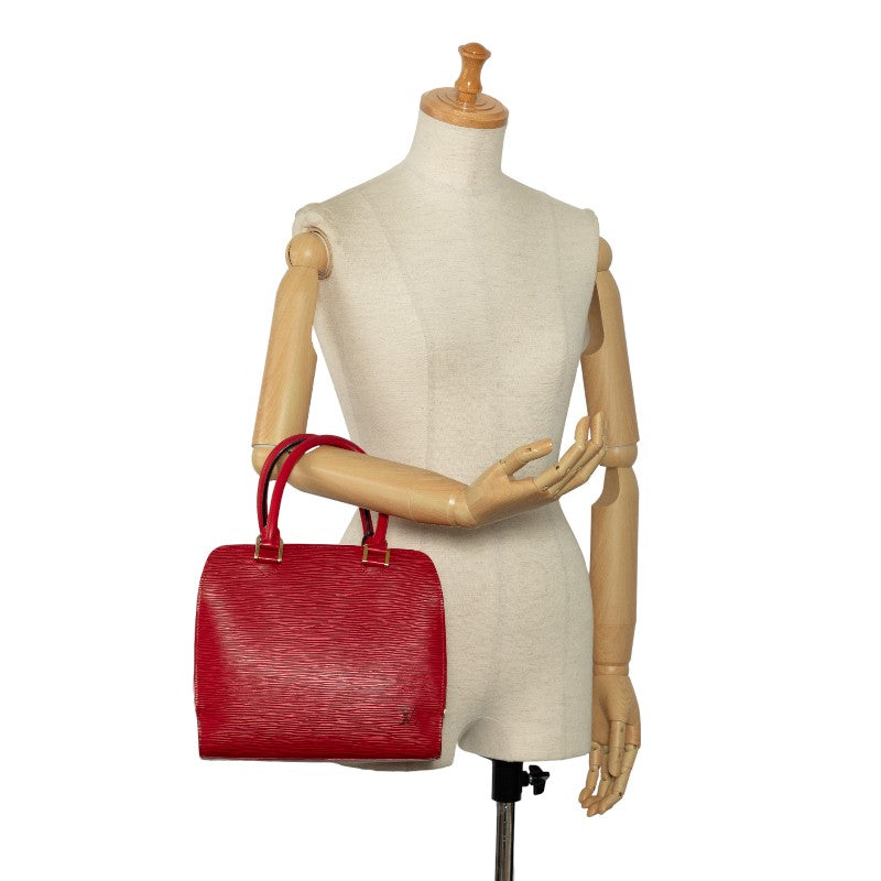 Louis Vuitton Epi Punch Handbag M52057 Castilian Red Leather  Louis Vuitton