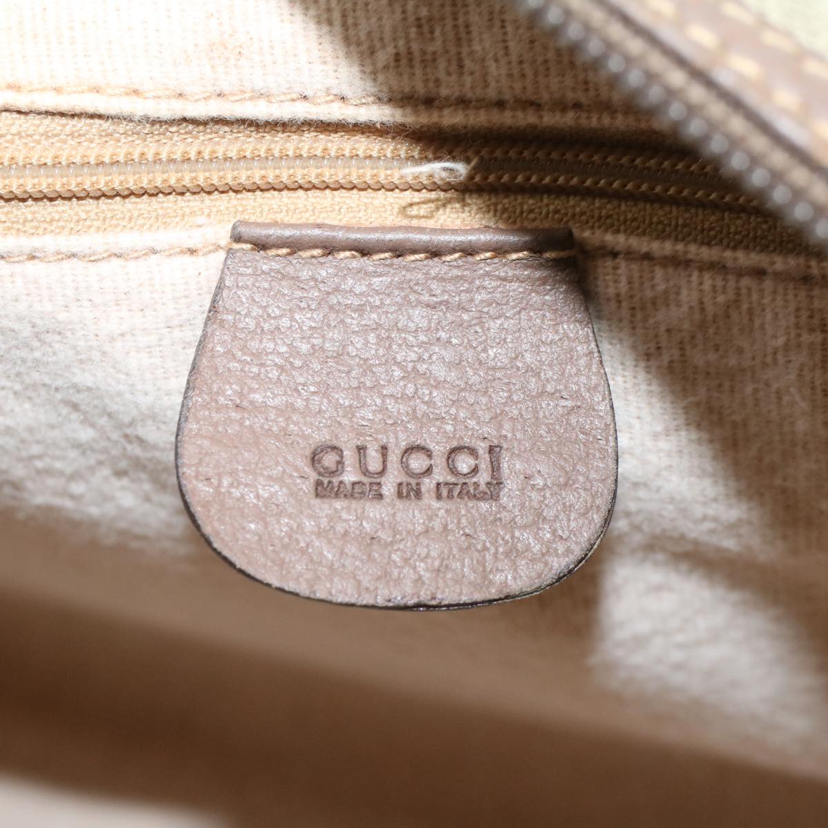 GUCCI GG Canvas Boston Bag PVC Leather Beige 002 615 6842 53342