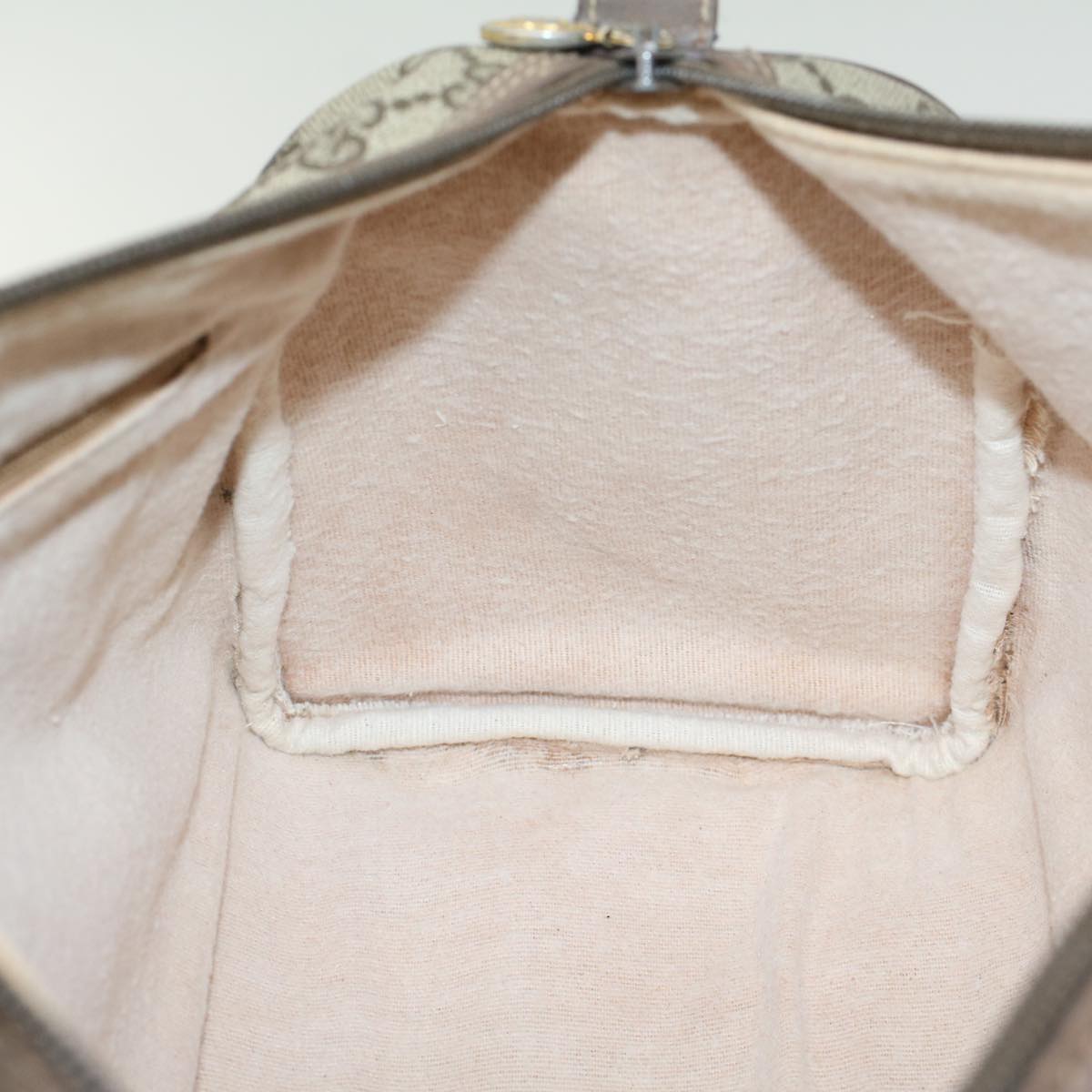 GUCCI GG Canvas Boston Bag PVC Leather Beige 002 615 6842 53342
