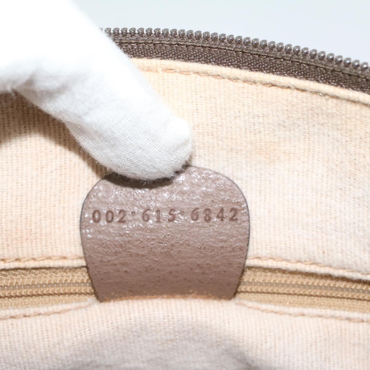 GUCCI GG Canvas Boston Bag PVC Leather Beige 002 615 6842 53342