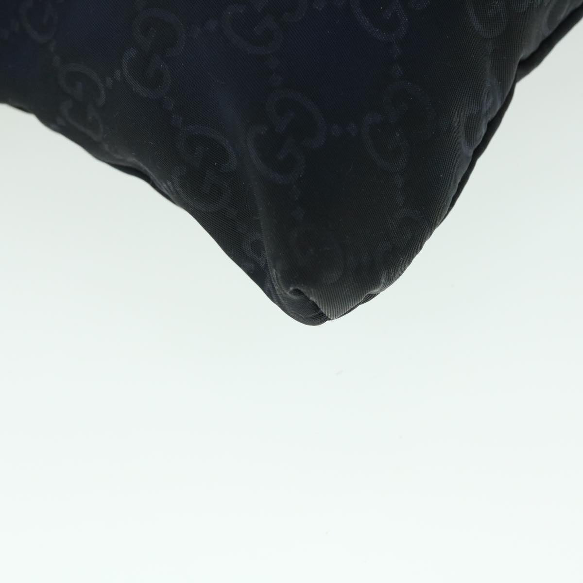 GUCCI GG Canvas Sherry Line Waist bag Navy White 28566 53375