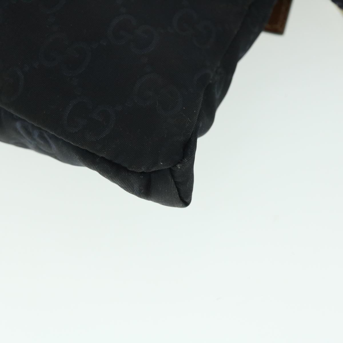 GUCCI GG Canvas Sherry Line Waist bag Navy White 28566 53375