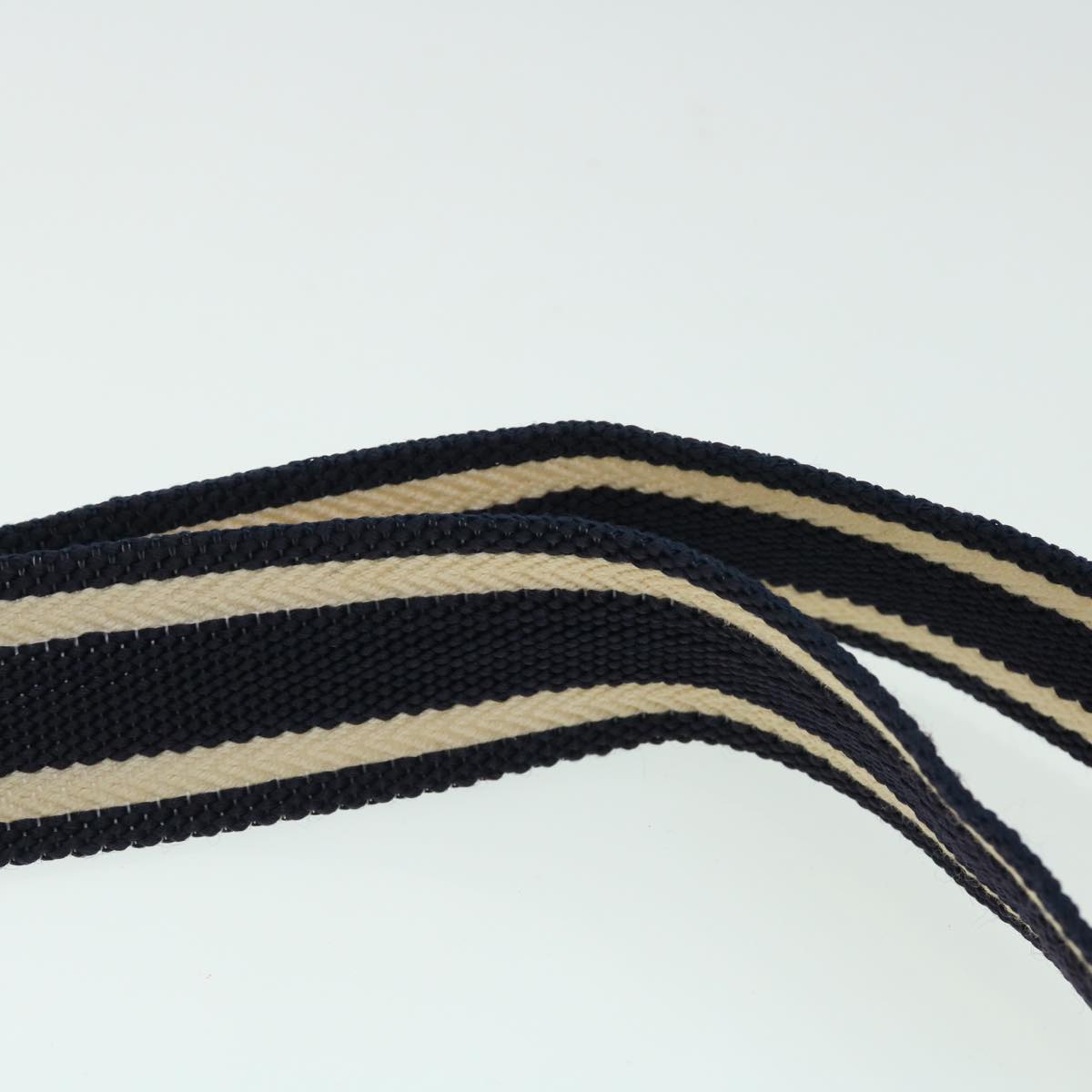 GUCCI GG Canvas Sherry Line Waist bag Navy White 28566 53375