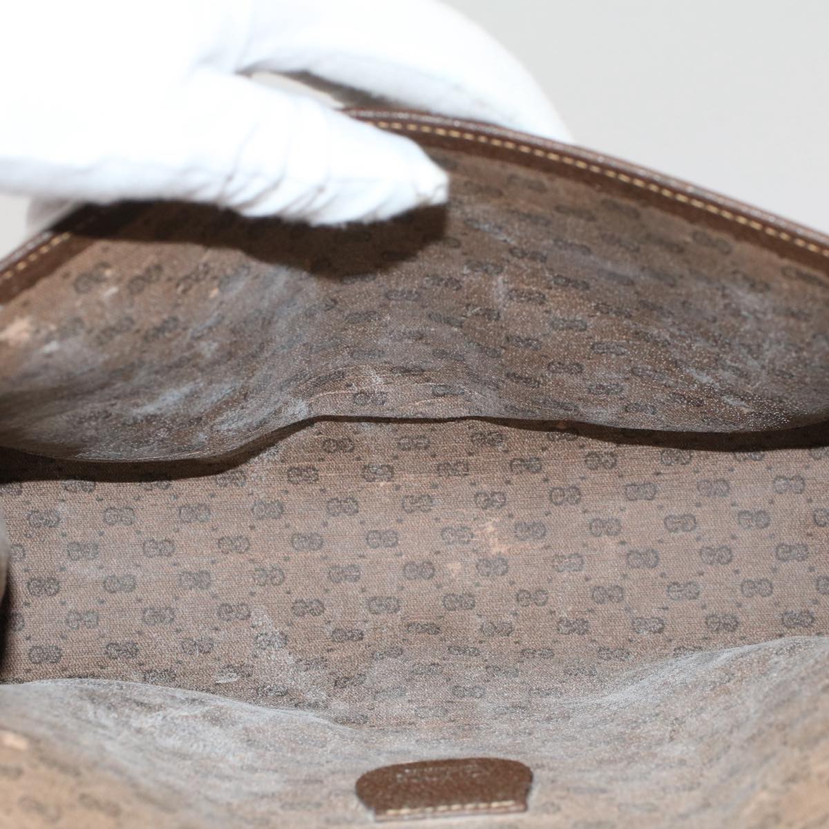 GUCCI GG Canvas Web Sherry Line Clutch Bag Beige Red Green 014 122 53385