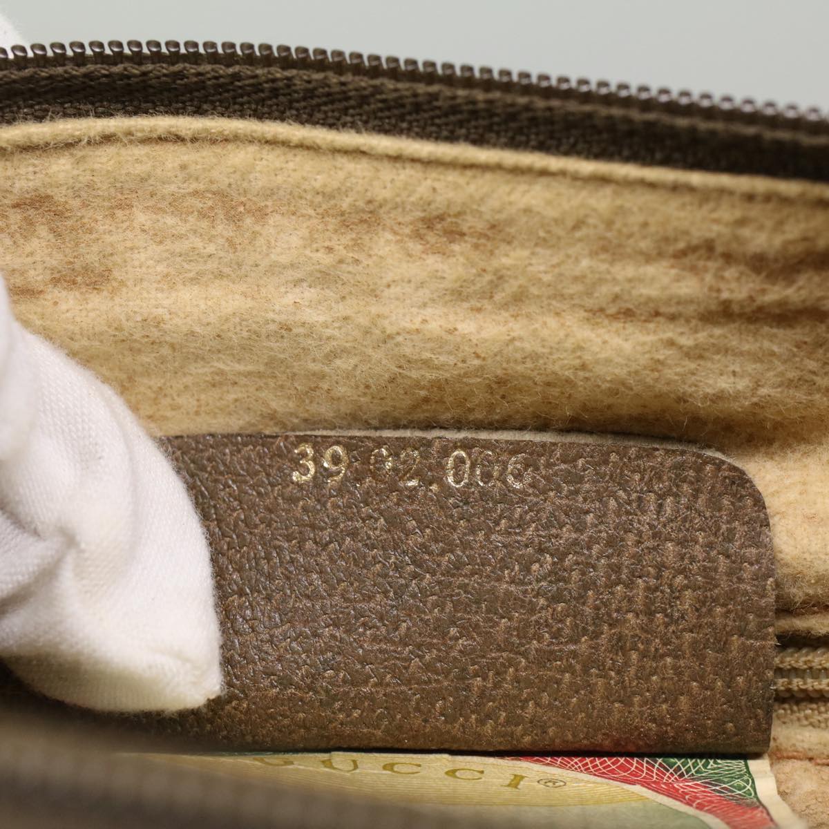 GUCCI GG Canvas Web Sherry Line Boston Bag Beige Red Green 39 02 006 53392
