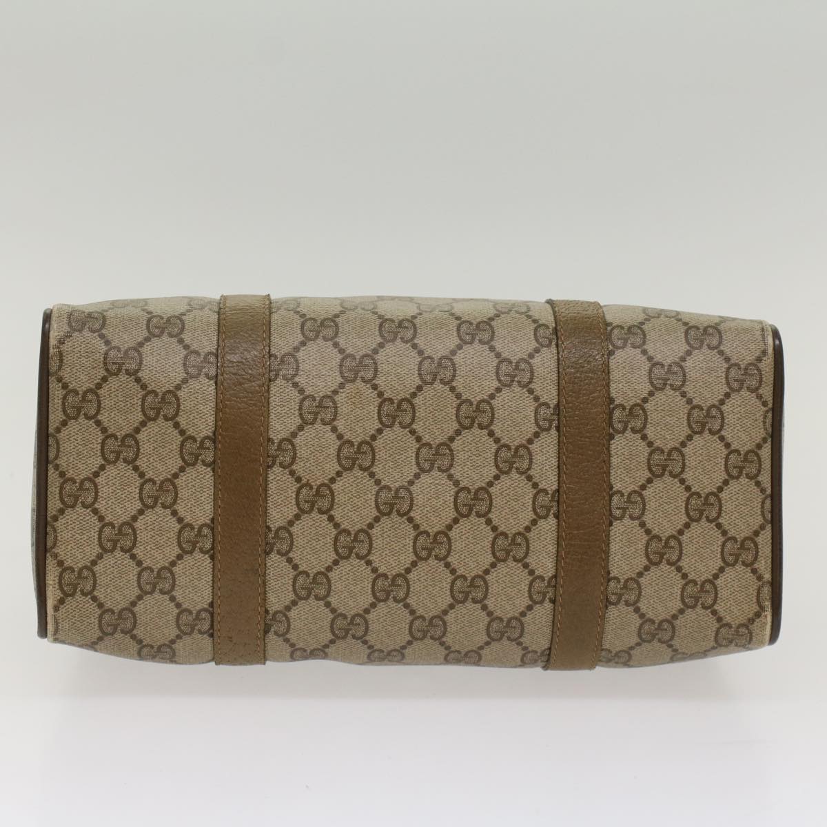 GUCCI GG Canvas Web Sherry Line Boston Bag Beige Red Green 53399