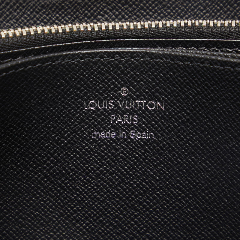 Louis Vuitton Epic Zippie Wallet Roundfasner Long Wallet M61857 Black Noir Leather Men Louis Vuitton
