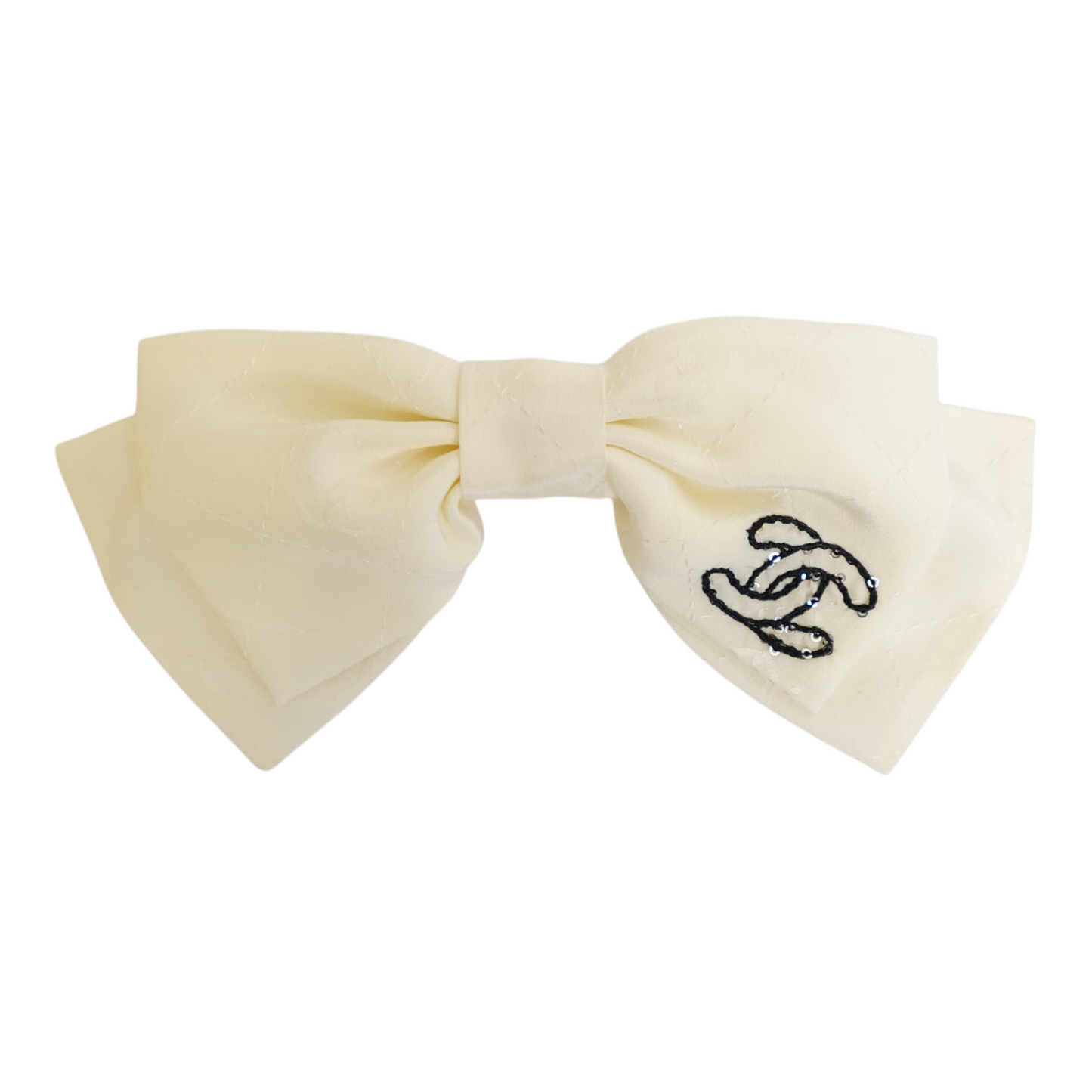 Chanel Silk Bow Barrette