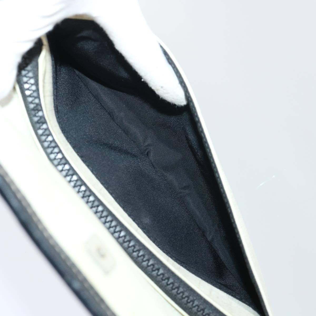 GUCCI GG Supreme Sherry Line Shoulder Bag White Green black 181064 53644