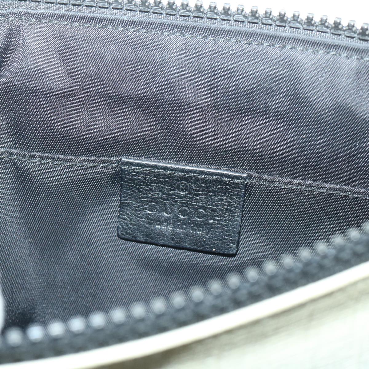 GUCCI GG Supreme Sherry Line Shoulder Bag White Green black 181064 53644