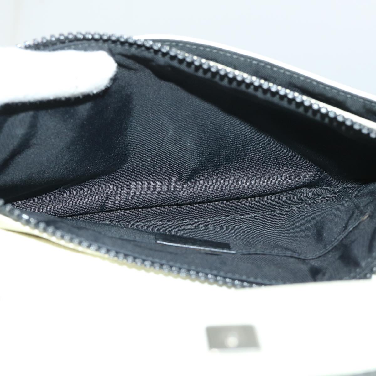 GUCCI GG Supreme Sherry Line Shoulder Bag White Green black 181064 53644