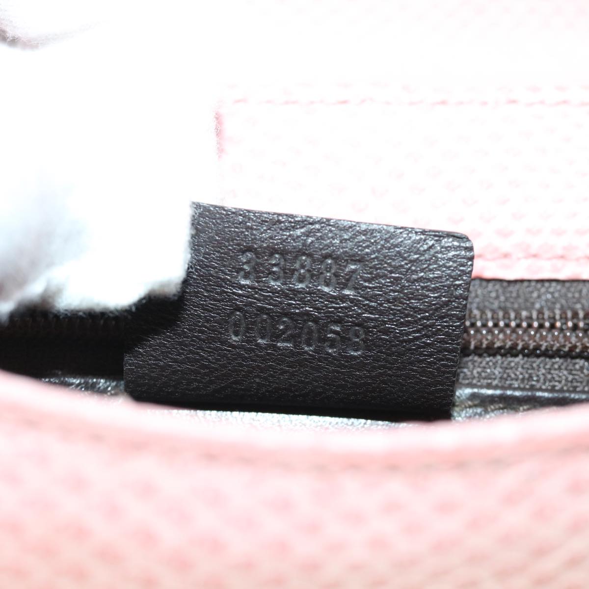 GUCCI Hand Bag Leather Pink 53646