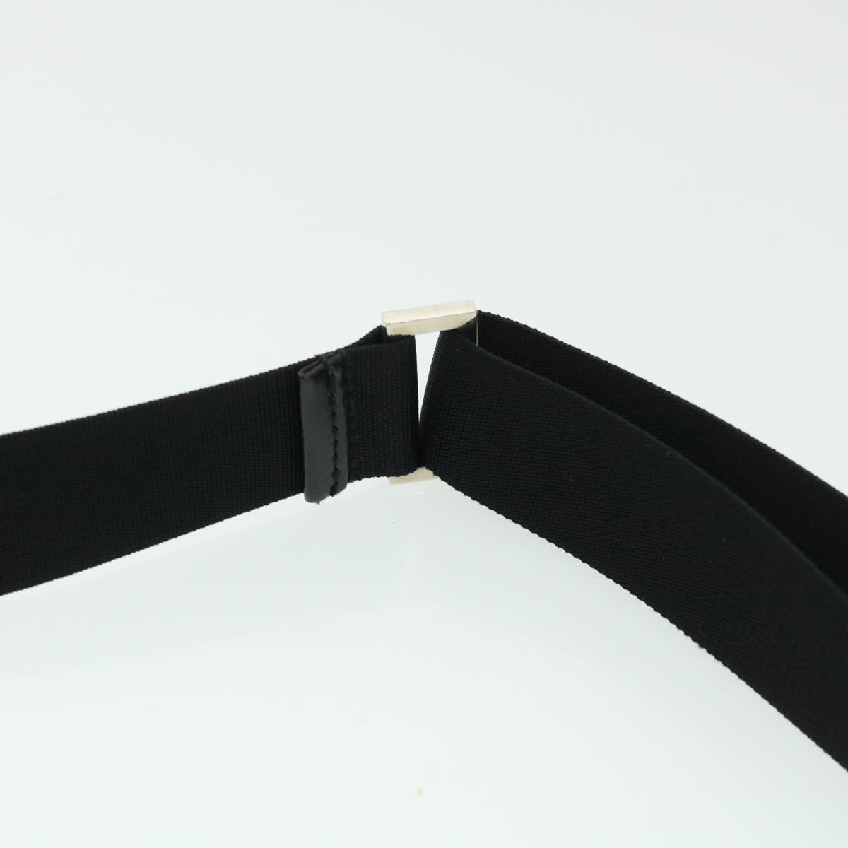 GUCCI Shoulder Bag Nylon Leather Black 53651