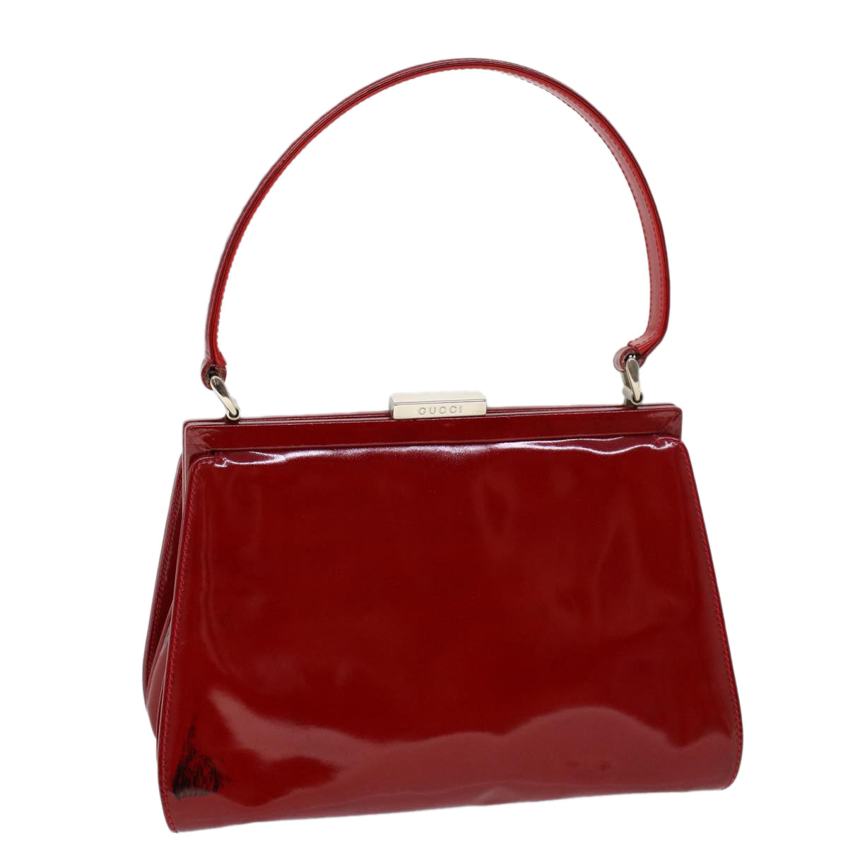 GUCCI Hand Bag Patent leather Red 000 781 0301 53652
