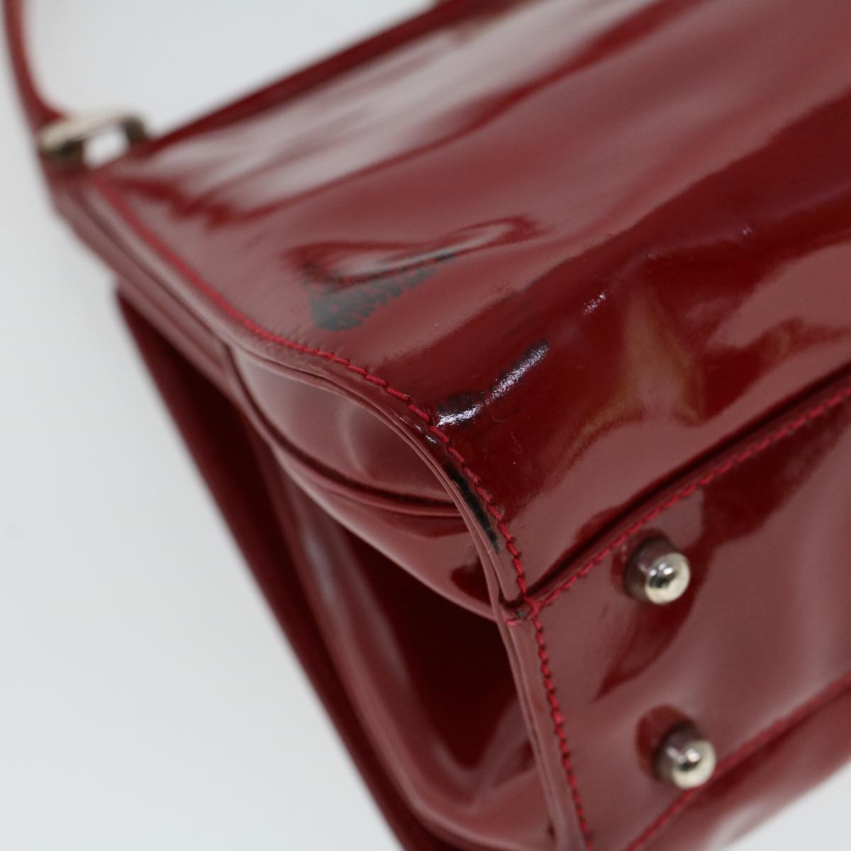 GUCCI Hand Bag Patent leather Red 000 781 0301 53652