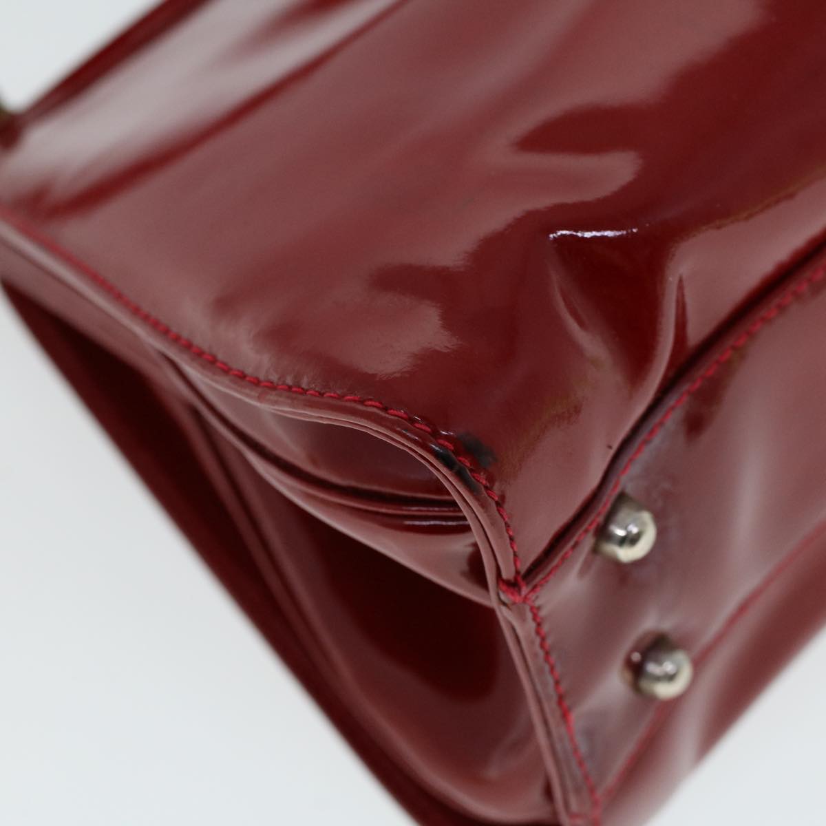 GUCCI Hand Bag Patent leather Red 000 781 0301 53652