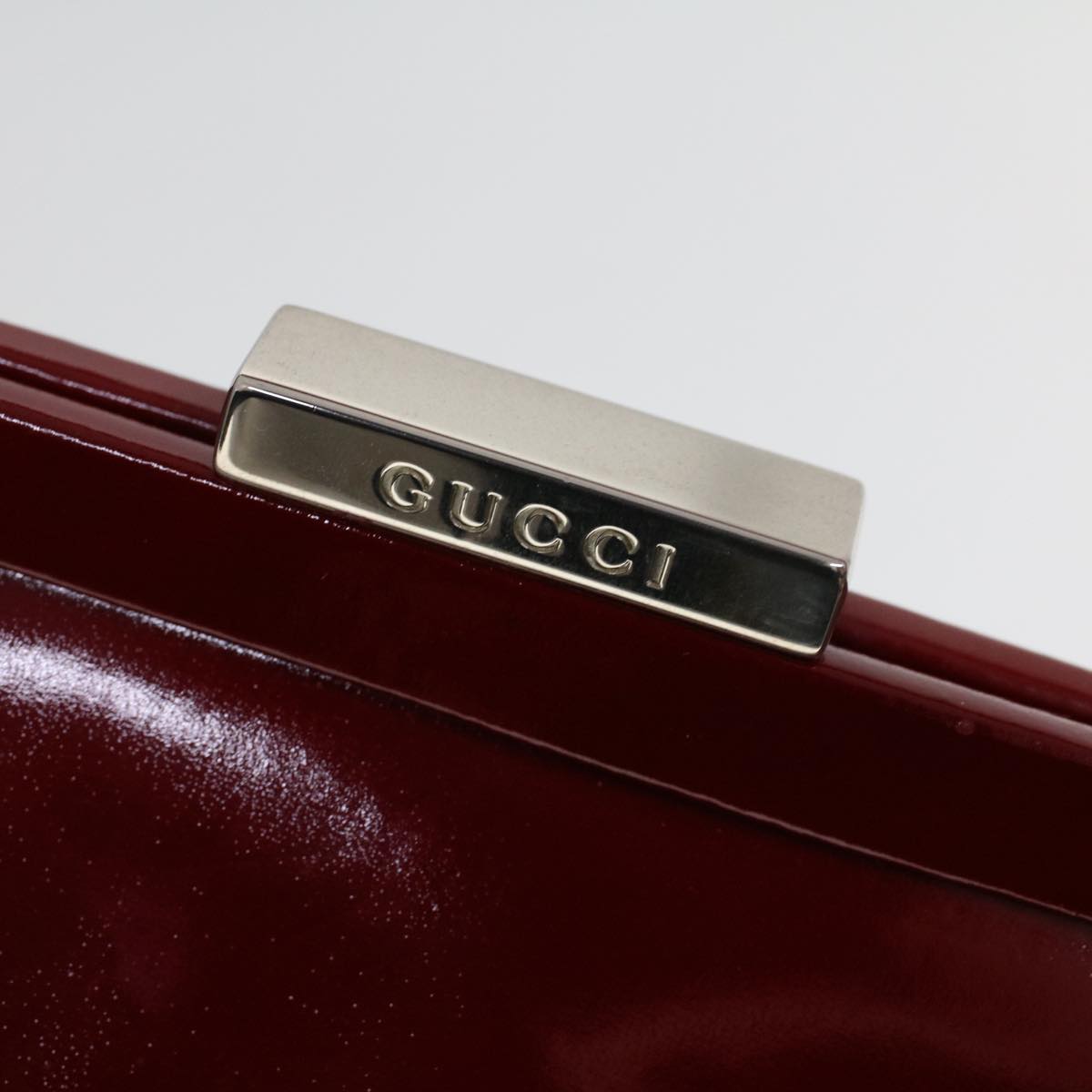 GUCCI Hand Bag Patent leather Red 000 781 0301 53652