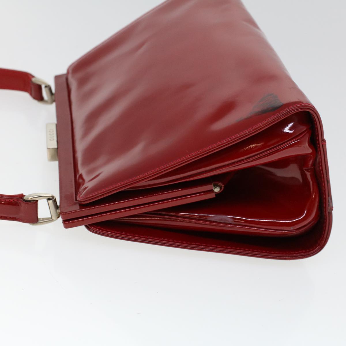 GUCCI Hand Bag Patent leather Red 000 781 0301 53652