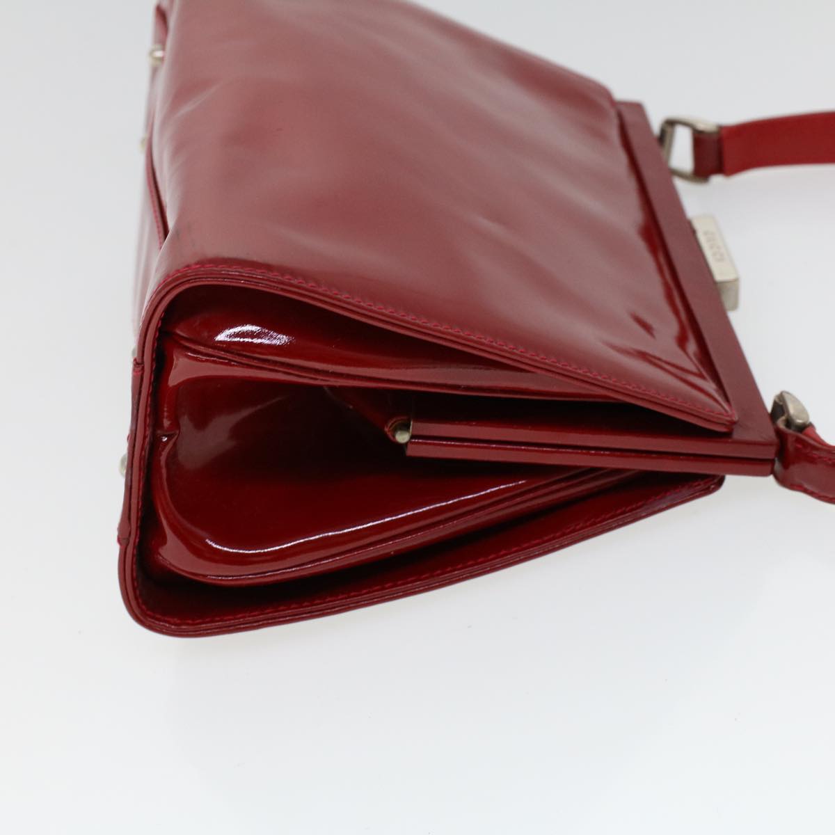 GUCCI Hand Bag Patent leather Red 000 781 0301 53652