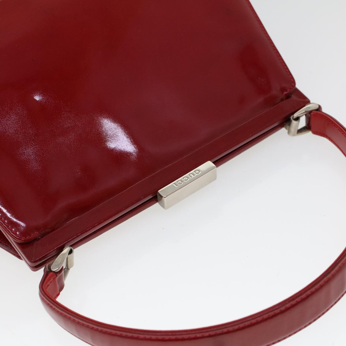 GUCCI Hand Bag Patent leather Red 000 781 0301 53652