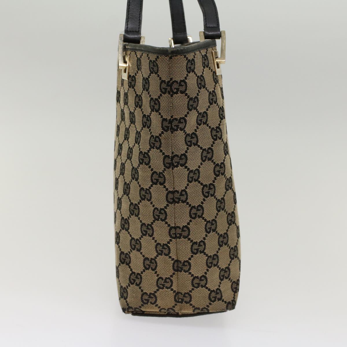 GUCCI GG Canvas Tote Bag Beige Navy 53653