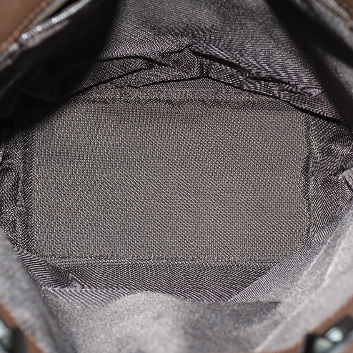 GUCCI GG Canvas Hand Bag Canvas Leather Beige Brown 53655